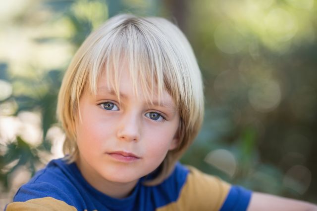 Close up portrait of cute little boy- Download Free Stock Photos Pikwizard.com
