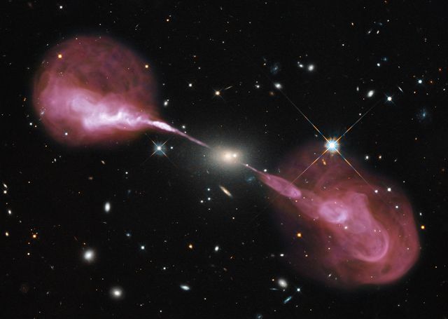 A Multi-Wavelength View of Radio Galaxy Hercules A - Download Free Stock Photos Pikwizard.com
