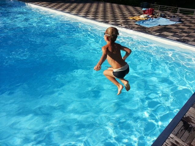 Child dip outdoor swimming pool pool - Download Free Stock Photos Pikwizard.com