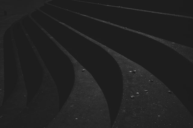 a black and white photo of a staircase - Download Free Stock Photos Pikwizard.com
