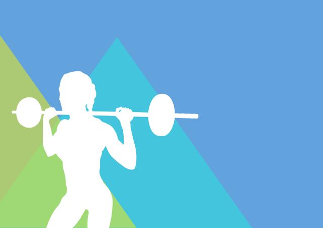 Illustration of woman doing exercise with barbell - Download Free Stock Photos Pikwizard.com