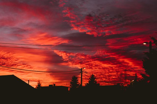 a red sky with clouds - Download Free Stock Photos Pikwizard.com