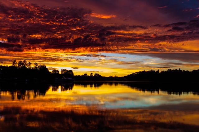 Clouds dawn dusk lake - Download Free Stock Photos Pikwizard.com