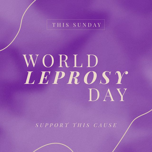 Composition of world leprosy day text over lines. World leprosy day and celebration concept digitally generated image.