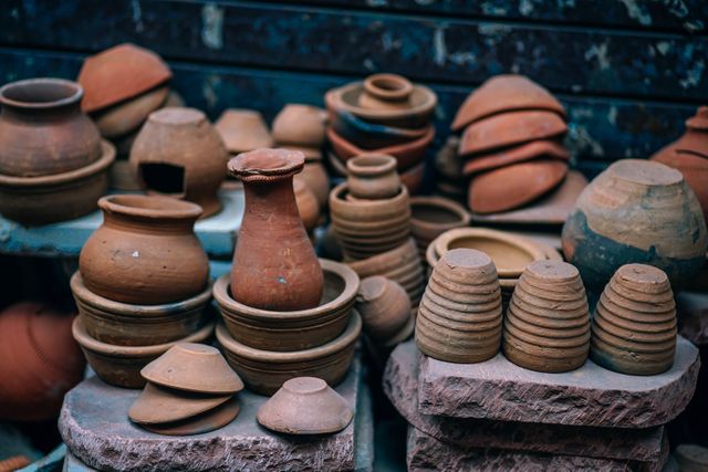 Small Clay Pot Stock Photo, Picture and Royalty Free Image. Image