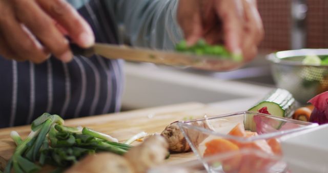 Fresh chopped vegetables Stock Photo by Edalin