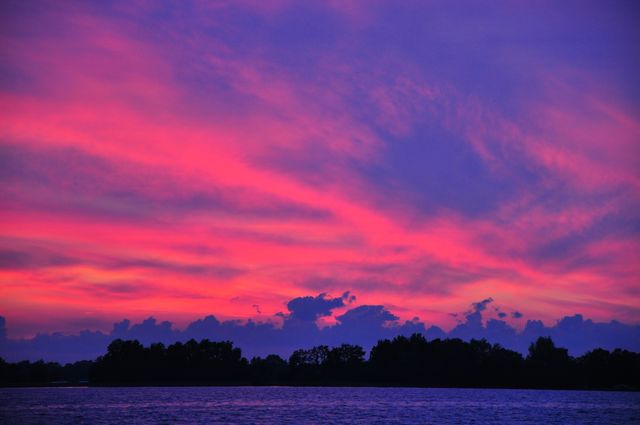 Purple pink sunset- Download Free Stock Photos Pikwizard.com