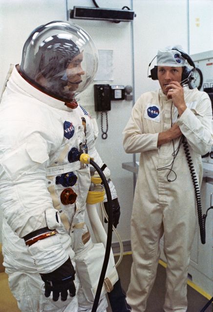 Astronaut Fred Haise - Suiting Room - Prelaunch - KSC - Download Free Stock Photos Pikwizard.com