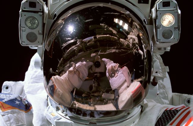 View of Bowersox working on Truss during EVA on Expedition Six - Download Free Stock Photos Pikwizard.com